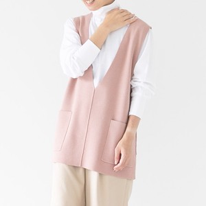 Sweater/Knitwear Vest V-Neck Cotton Ladies