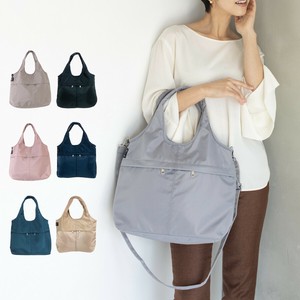 高密度2way10Pバルーントート　軽量　ミニ　ナイロン風　きれいめ　カジュアル　新生活　母の日