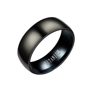 おしゃれ メンズ  ステンレス 黒い 指輪 BQ378