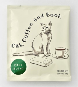 猫と珈琲と本　グリーン（マイルドブレンド）　【ドリップコーヒー】