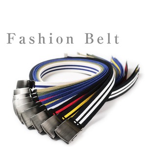 1 40 Made in Japan Belt Belt Stripe Color Belt Cotton Student