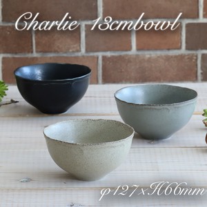 [美濃焼 軽量食器 陶器]Charley チャーリー 13cmボウル 茶碗 飯碗[日本製]2022秋冬新作