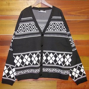 Cardigan Patterned All Over Knit Cardigan