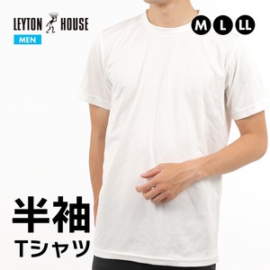レイトンハウス メンズ Tシャツ ウェア ホワイト スポーツ LEYTON HOUSE トップス LRT-120M 半袖