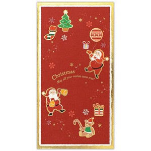 クリスマスのし袋　サンタ赤【日本製】