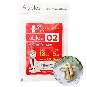 [国泰ジャパン] ables02 マルチ乳酸菌&ビフィズズ菌ガム ショート 14本