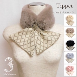 Included Knitted Eco Fur Tippet Diamond 2 Compact