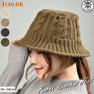 Hats & Cap Ladies Men's A/W Cable Knitted BUCKET HAT Unisex Knitted