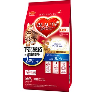 [日本ペットフード] ビューティープロ　キャット　下部尿路の健康維持　1〜10歳　560g