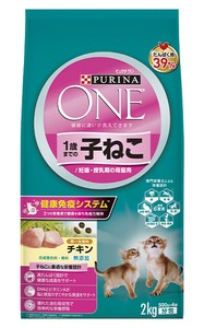 [ネスレ日本] ピュリナワン　キャット　1歳までの子ねこ用／妊娠･授乳期の母猫用　チキン　2kg
