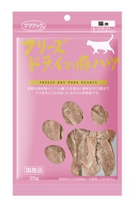 [ママクック] フリーズドライの豚ハツ　猫用　25g