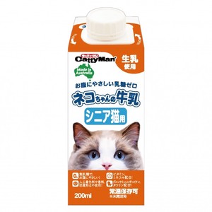 [ドギーマンハヤシ]ネコちゃんの牛乳　シニア猫用　200ml