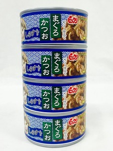 [ペットライブラリー] ビックリ　猫缶　かつお・まぐろ・しらす入り　170g×4