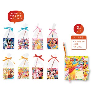 Disney Character Ribbon Origami Memo Pad Stationery 3-unit Set