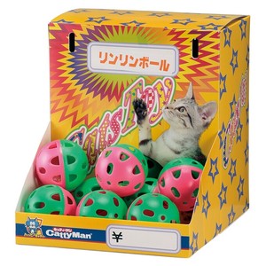 [ドギーマンハヤシ] 猫玩具ディスプレイBOX　リンリンボール
