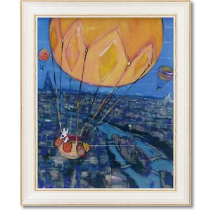 【アート雑貨】リサとガスパールアートフレームLサイズ　気球