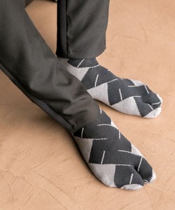 【日本製】【カヤ】卍紋 足袋型くつ下25〜28cm ○3D展 足袋靴下