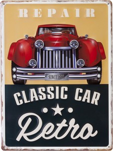 アンティークエンボスプレート ［CLASSIC CAR RETRO］