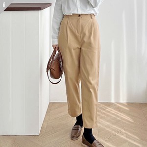 Full-Length Pant Pintucked Long Cotton