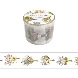 Washi Tape Bouquet Clear Tape Foil Stamping 30mm Width
