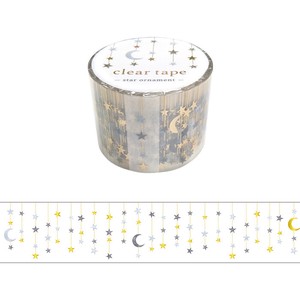 Washi Tape Star Ornament Clear Tape Foil Stamping 30mm Width