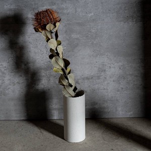 晋山窯ヤマツ ground vase M 180 [Crunch] フラワースタンド[日本製/美濃焼/リサイクル食器]