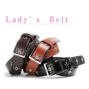 Ladies Belt Synthetic Leather pin Fake Leather Eyelet Business Commuting Denim One Piece
