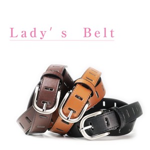 Ladies Belt Synthetic Leather pin Fake Leather Punching Business Commuting Denim One Piece