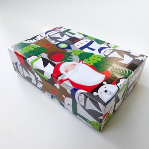クリスマス ハガキサイズBOX ギフトボックス クリスマスモチーフ 楽譜2022秋冬新作