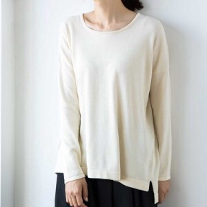 Sweater/Knitwear Pullover Drop-shoulder Organic Cotton