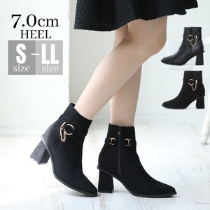 Band Sole Heel Gold Chain Short Boots 2