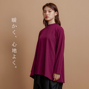 機能綿モックネックプルオーバー（保温、発熱）