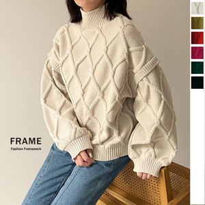 Polyester Sponge Knitted Twist Cable Pullover 2
