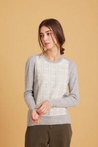 2 Lace Docking Knitted Pullover