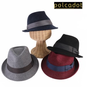 2 Polka Dot Dot Belt Felt Hat Hat A/W