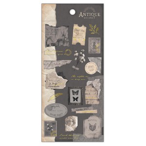 Stickers Antique Sticker Charcoal Gray