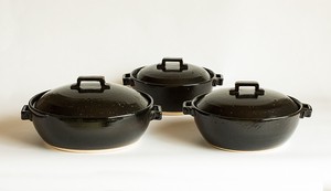 Banko Ware Style Earthen Pot / Clay pot Black