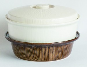 Banko ware Pot White IH Compatible Pottery L size