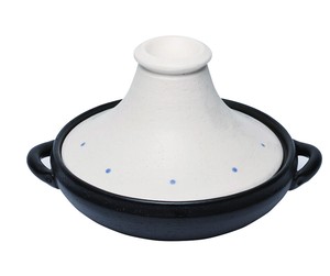 白釉水玉タジン鍋