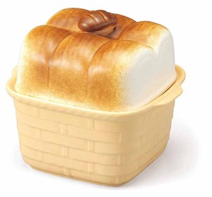 パン型パンボックス【萬古焼 陶器 パン ブレッドメーカー 食パン 保存 パン焼き器】