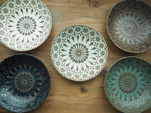 【Zahra(ザフラ)】パスタ皿(8"スープ)/全5色（美濃焼・日本製・陶磁器）鉢