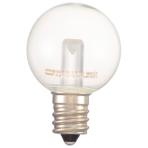 LEDミニボール球装飾用 G30/E12/0.5W/15lm/クリア電球色