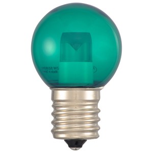 LEDミニボール球装飾用 G30/E17/1.2W/8lm/クリア緑色