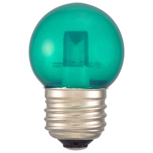 LEDミニボール球装飾用 G40/E26/1.4W/8lm/クリア緑色