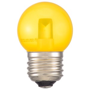LEDミニボール球装飾用 G40/E26/1.4W/60lm/クリア黄色