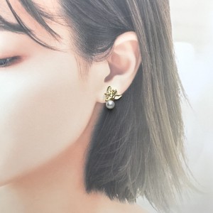 耳夹 宝石 珍珠