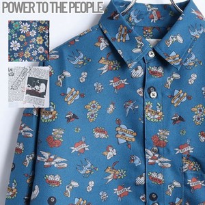 Button-Up Shirt Patterned All Over Unisex