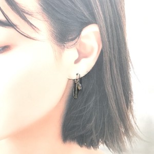 Clip-On Earrings sliver Bijoux Rhinestone