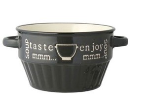 enjoy SOUP スープカップ ブラック 430ml