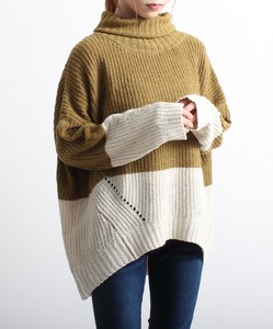 Colorful Nep Turtle Neck Knitted